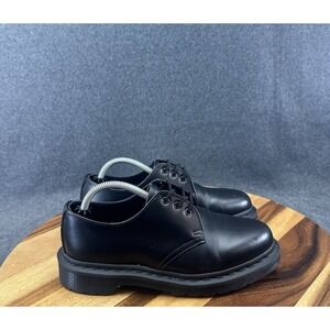 DOC DR. MARTENS 1461 Mono Smooth Black Leather Oxford Shoes Mens 5 Womens 6